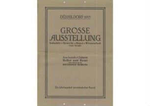 Grosse Ausstellung Düsseldorf 1915