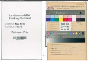 Entnazifizierung Fritz Bartmann , geb. 14.04.1885 (Elektromeister)