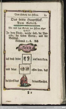 Das dritte Hauptstück. Vom Gebeth