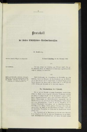 Protokoll der fünften Elbschiffahrts-Revisionskommision. 2. Konferenz.