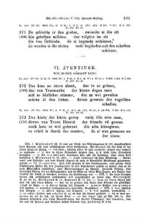 VI. Àventiure. Wie suoze Hörant sanc