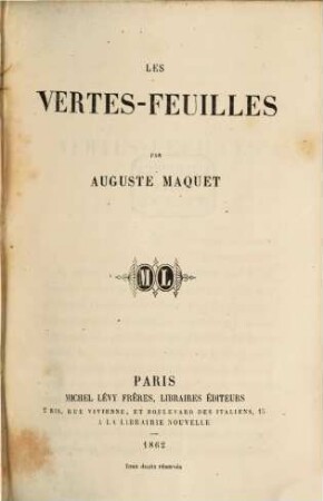 Les vertes-feuilles