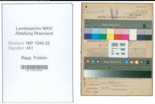 Entnazifizierung Fridolin Rapp , geb. 29.03.1896 (Bauunternehmer)