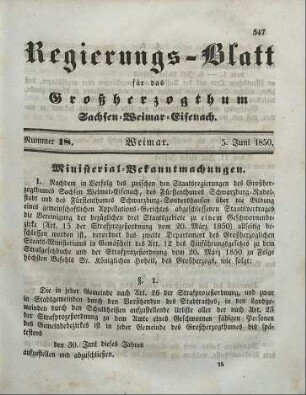 Nr. 18 : 5. Juni 1850