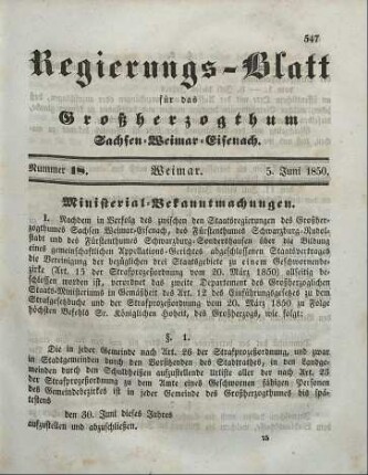 Nr. 18 : 5. Juni 1850