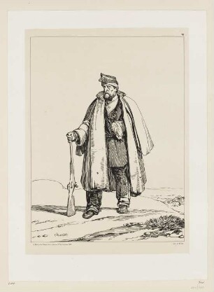 Artillerist mit Muskete, Blatt 19 der Folge "Federzeichnungen"