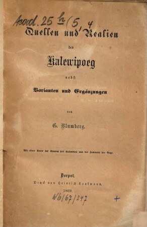 Verhandlungen der Gelehrten Estnischen Gesellschaft. 5. 1869, H. 4