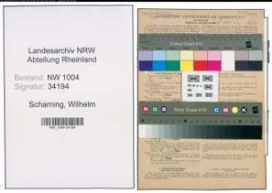 Entnazifizierung Wilhelm Scharning , geb. 13.04.1912 (Telegr.Arbeiter)