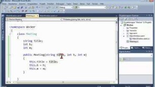 03A.2 Wecker Teil 1, C#, Klasse, Konstruktor, new, Attribut, Methode, ToString