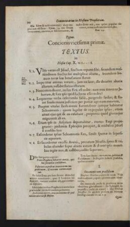 Concionis vicesimae primae.