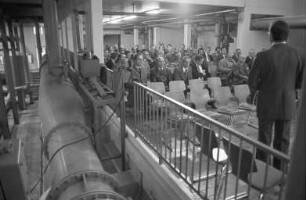 Wasserwerk Rheinwald bei Elchesheim-Illingen. Informationsbesuch von Wasserfachleuten aus der Bundesrepublik und der Schweiz