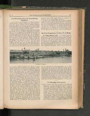 Lord Kitchener über die Entwicklung Ägyptens.