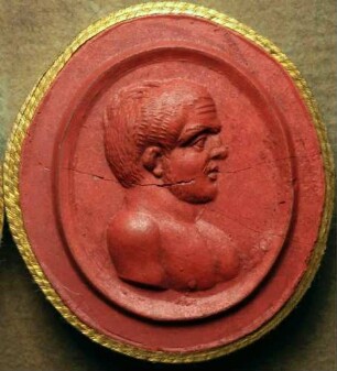 Brustbildnis eines Mannes (Daktyliothek, Das Alterthum nach Lippert und Visconti)