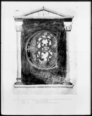 Perikopenbuch — Initialzierseite mit Initiale C, Folio 11recto