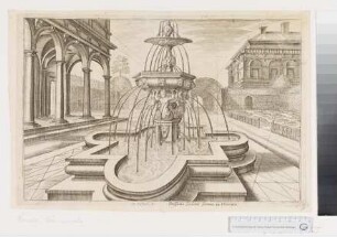 Brunnen mit Neraden als Wasserspeier