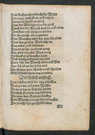 Der sechst anstoß.