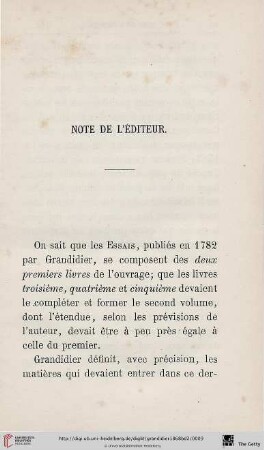 Note de l'éditeur