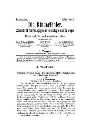 Welchen Nutzen kann die experimentelle Psychologie der Pädagogik bringen