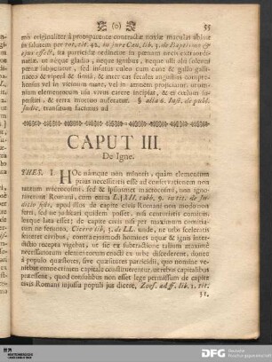 Caput III. De Igne.
