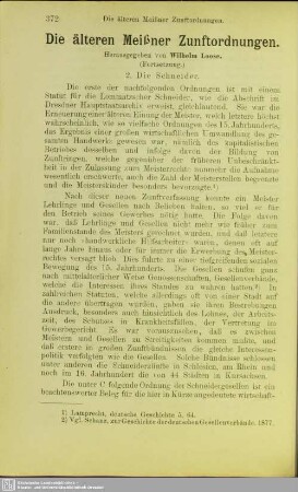 Die älteren Meißner Zunftordnungen