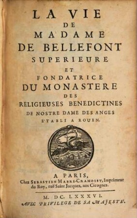 La vie de Madame de Bellefont ...