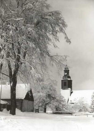 Schellerhau (Altenberg-Schellerhau). Pfarrkirche (1591-1593). Teilansicht von Süden