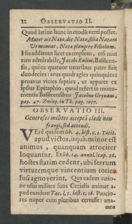 Observatio III.