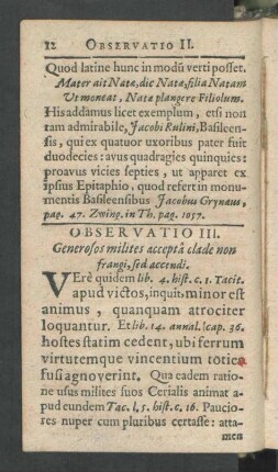 Observatio III.