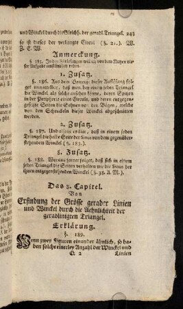243-253, 3. Capitel (§ 189 - 209)