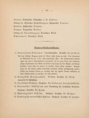 20-23, Universitätsinstitute