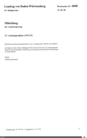 Landesjugendplan 1991-1992