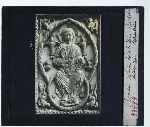 Karolingisch, Elfenbeinrelief, Majestas Domini (Berlin SSMBK)