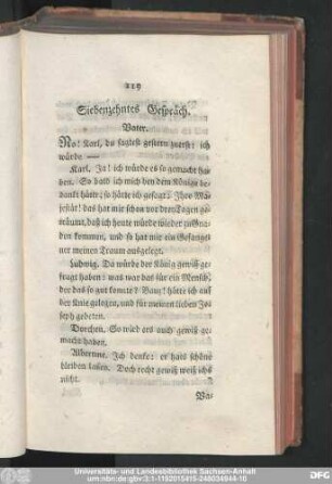 Siebenzehntes Gespräch.