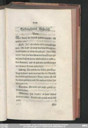 Siebenzehntes Gespräch.