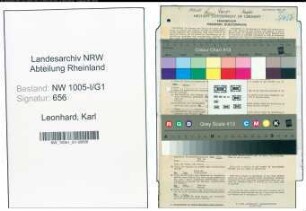 Entnazifizierung Karl Leonhard , geb. 01.05.1903 (Rechtsanwalt)