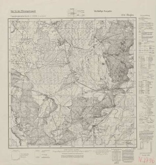 2796 Sbojna, Topographische Karte 1:25000 (4cm - Karte)