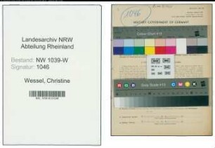 Entnazifizierung Christine Wessel , geb. 12.01.1887 (Gastwirtin)