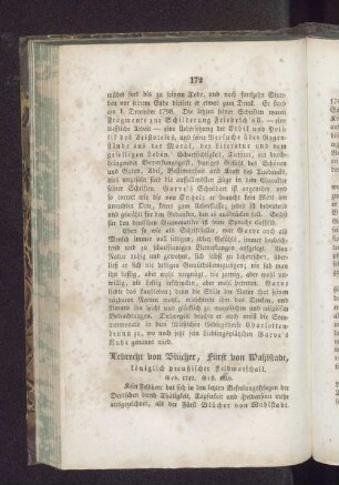 Lebrecht von Blücher, Fürft von Wahlstadt