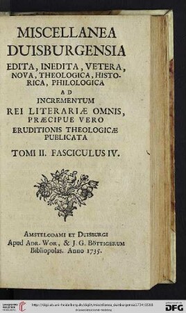 Tomi II. Fasciculus IV.