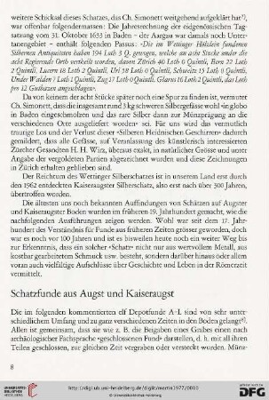 Schatzfunde aus Augst und Kaiseraugst