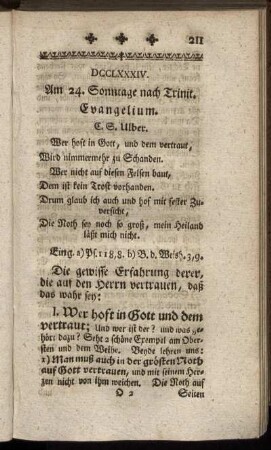 DCCLXXXIV. Am 24. Sonntage nach Trinit. Evangelium.