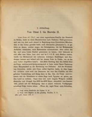 Die Statthalter von Ägypten zur Zeit der Chalifen, 1