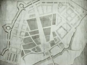 Der große Plan der Neustadt Dresden
