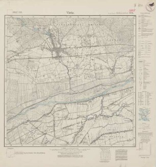 3355 (alte Nr.: 1774) Vietz, Meßtischblatt (4cm - Karte)