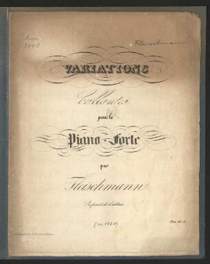 Variations brillantes : pour le piano-forte