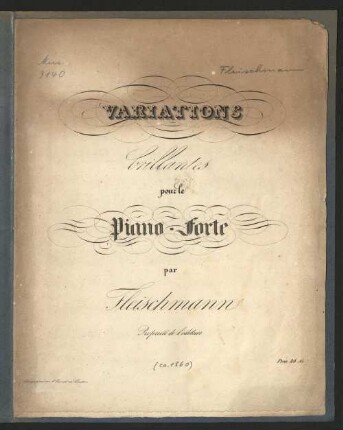Variations brillantes : pour le piano-forte