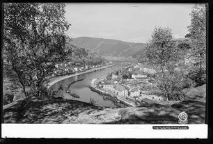 Blick auf Tetschen an der Elbe