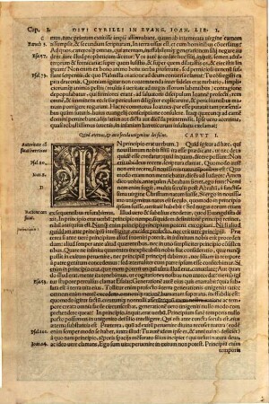 Divi Cyrilli archiepiscopi Alexandrini opera : in tres partita Tomos ; in quibus habes non pauca antehac Latinis non exhibita