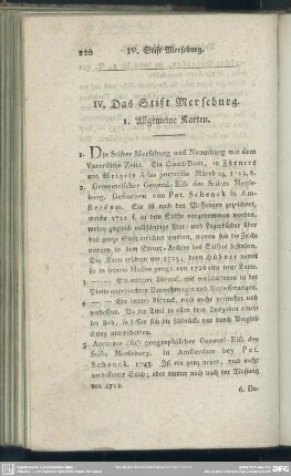 IV. Das Stift Merseburg