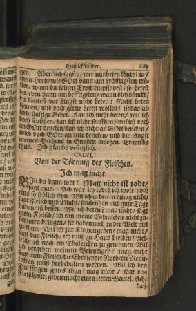 CXLVI. Von der Tödtung des Fleisches. Ich mag nicht.